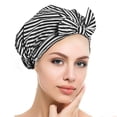thumbnail image 1 of Luxury Shower Cap For Women, Waterproof Bowknot Bathing Caps, Reusable Shower Caps, Multi-Functional Shower Cap, Home Bathroom Headgear, 1 of 5