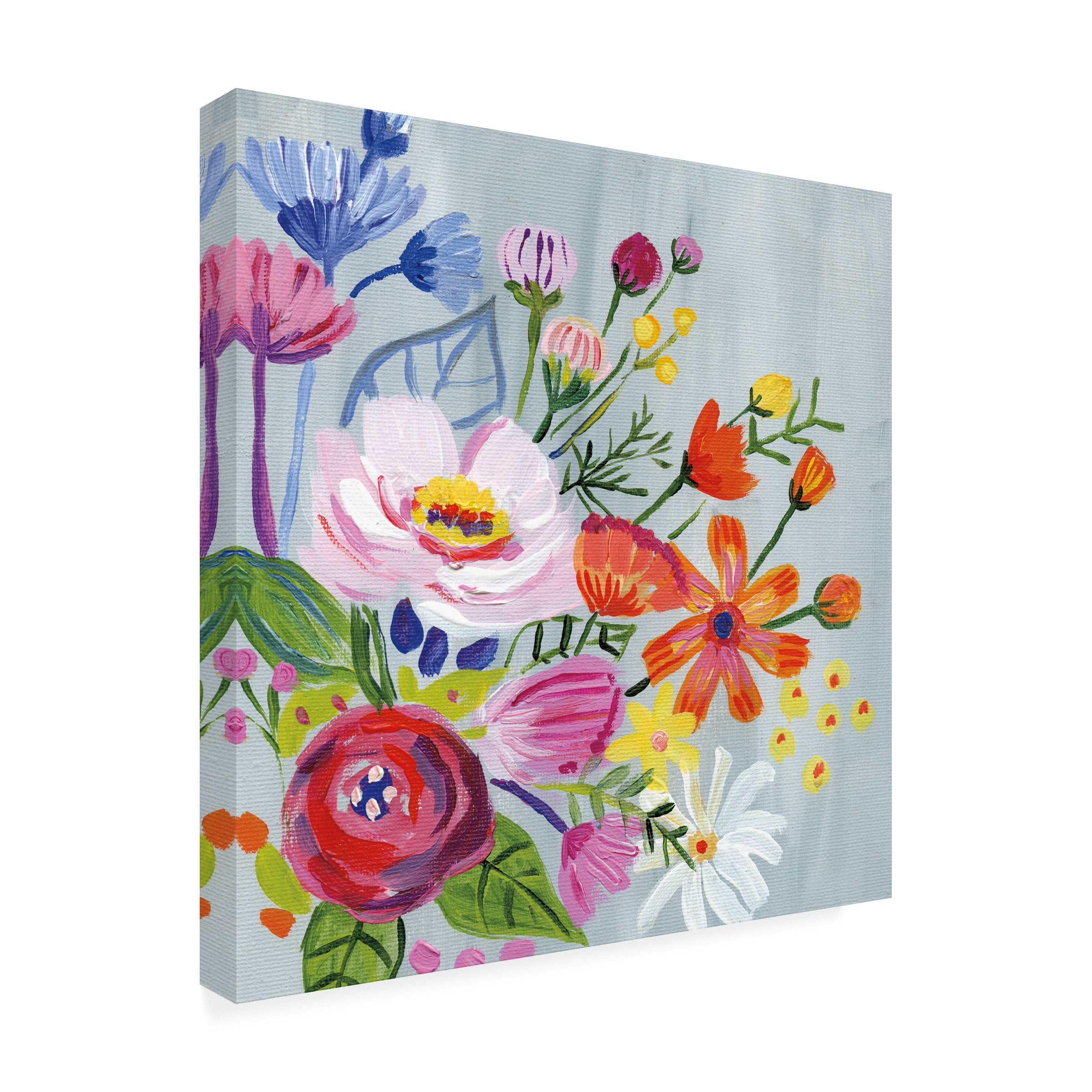 Farida Zaman 'Vintage Floral II' Canvas Art