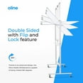 thumbnail image 2 of Oline Double Sided Rolling Adjustable Dry Erase Magnetic White Board, 2 of 9