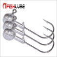 thumbnail image 2 of Eigraketly A FISH LURE 5PCS Acero al carbono y material de Juego de anzuelos de pesca de carpa Forma redonda Ball Head Anzuelos de aparejos de Pescar No.05 Eigraketly DJ0687-05, 2 of 5