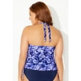 thumbnail image 3 of Swimsuits for All Women's Plus Size Adjustable Underwire Tankini Top, 3 of 6