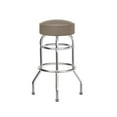 thumbnail image 6 of Emma + Oliver Beige Swivel Seat Double Ring Bar Stool - Set of 2, 6 of 10