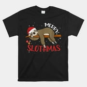Merry Slothmas Shirt Christmas Pajama For Sloth Shirt