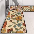 thumbnail image 2 of Kitchen Rugs Sets Of 2,Colorful Mushroom Flower Light Pattern Anti Fatigue Kitchen Mat Rugs Non Slip Washable,Decorative Kitchen Floor Mats for Kitchen,Sink,Laundry,17"x47"+17"x47", 2 of 5