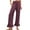 3# Purple, variant on Ruffle Pants Women Linen Pants High Waisted Wide Leg Palazzo Pants Smocked Waist Summer Boho Casual Loose Fit Beach Pants Beige S