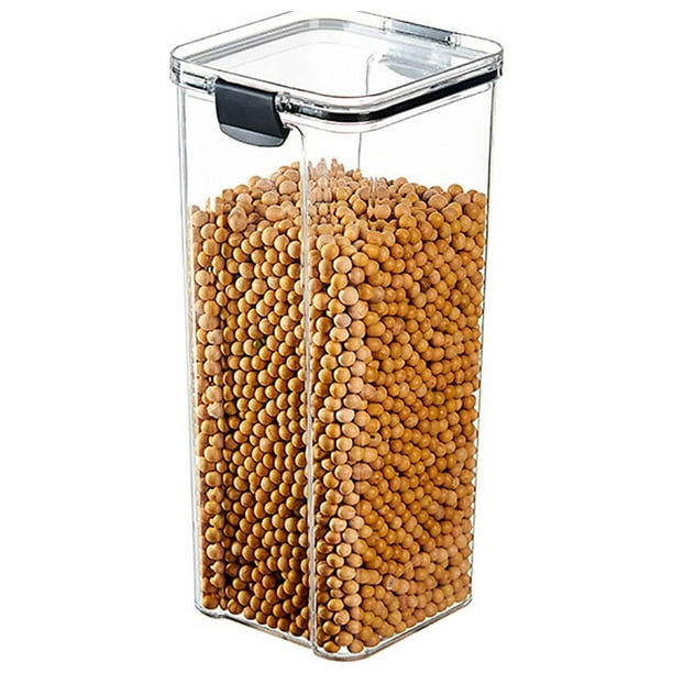 Xihbxyly Tarro para Almacenar Granos Diversos, Recipiente Hermético para Alimentos, Diseño Transparente, Apilable y Compacto, Organizador de Cocina, Opciones de Varios Tamaños, Capacidad de 460 Ml a