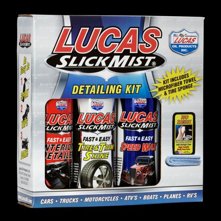 Lucas Oil 10558 Car Detailing Kit Slick Mist R With 24 Ounce Lucas Oil 10558 Car Detailing Kit Slick