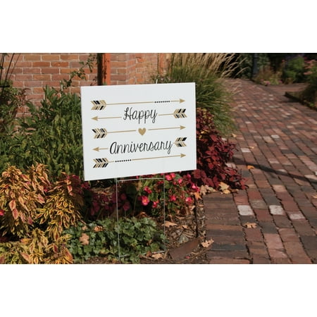 Happy Anniversary Yard Sign