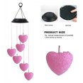 thumbnail image 4 of Heart Light Yard Festival Wind Chime Patio Solar Powered Tree Led Color Changing, 4 of 8