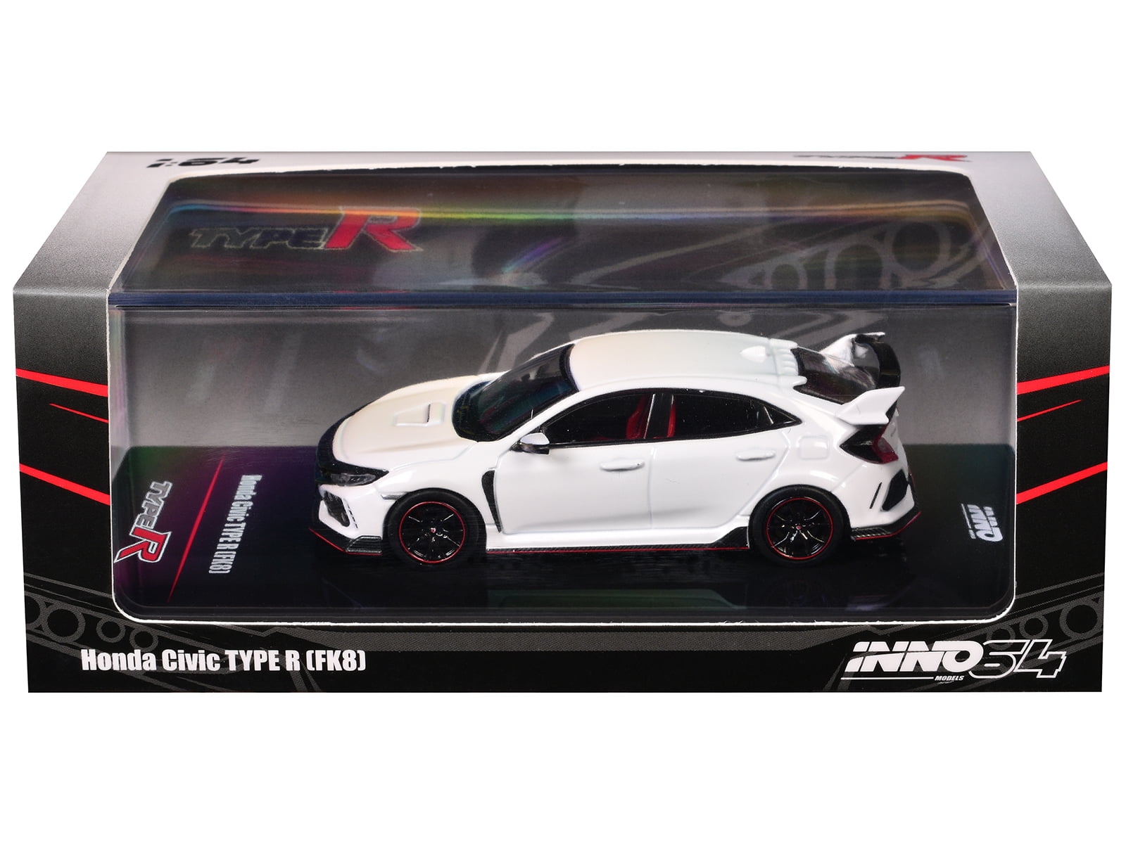 Honda Civic Type R (FK8) RHD (Right Hand Drive) White 1/64 Diecast Model Car by Inno Models