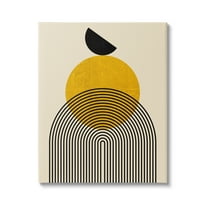 Stupell Industries Balancing Neutral Arch Shapes Abstract Painting Gallery Wrapped Canvas Art Print Wall Art, 30 x 40