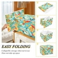 thumbnail image 4 of 16.5x12.6x11.8in Foldable Flip-Top Storage Bin, Dustproof Magic Tape Closure, Ideal for Home & Toy Organization,Butterflies and Parrots, 4 of 7