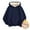 Blue, variant on Bibifish Womens Hoodies Thick Fleece Lining Drop Shoulder Solid Color Hoodies Warm Cozy Fall Winter Drawstring Pullover Tops With Pocket
