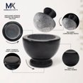 thumbnail image 4 of Radicaln Black Marble Mortar and Pestle 4.5" Handmade Natural Stone Spice Grinder, Herb Crusher, Pill Crusher, Coffee Bean Grinder & Kitchen Essentials, 4 of 7