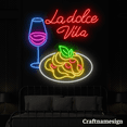 thumbnail image 2 of Craftnamesign La Dolce Vita Neon Sign for Pasta Restaurant Italian Wall Decor, 2 of 4