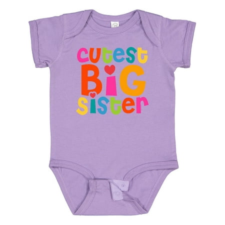 

Inktastic Cutest Big Sister Gift Baby Girl Bodysuit