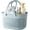 Blue, variant on Portable Shower Caddy Basket, Plastic Organizer Storage Tote with Handles for Bathroom, College Dorm, Kitchen, White