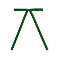 24 Pcs Velvet Bows for Christmas Tree, Elegant Dark Green Velvet Christmas Ornaments, 5x7 Inch Pre-Tied Ribbon Bows for Wreaths, Gifts & Holiday Decorations