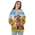 thumbnail image 4 of Vintage Chinese Shar-Pei Says Hello Mother's Day Summer Sunflower Field All Over Print 3D Hoodie Unisex Merch Hoodies Dog Lover - 12005, 4 of 6