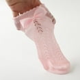 thumbnail image 4 of Baby Girl Knee High Socks Soft Hollow Out Long Socks Breathable Toddler Stockings Tube Socks, 4 of 4