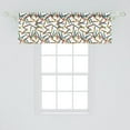 thumbnail image 2 of Ambesonne Crayon Valance Pack of 2, Cartoon Paint Crafts Pattern, 54"X18", Multicolor, 2 of 4