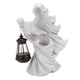 thumbnail image 4 of Estatua de bruja con linterna, colección de figuras, escultura clásica, decoración de Halloween Blanco, 4 of 9