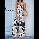 thumbnail image 5 of Bohemios Informales de Verano para Mujer, de Pierna , Holgados, con Estampado Floral y Bolsillos. Color Café M, 5 of 10
