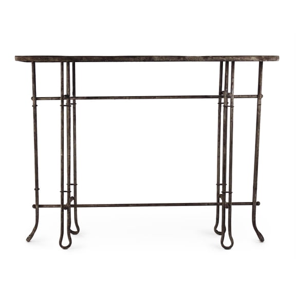 Rustic Nathaniel Metal Wall Console Table – Zentique