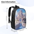 thumbnail image 2 of Salouo Majestic Fantasy Castle Print Travel Laptop Backpack,17Inch Casual Bag with Side Pockets for Men & Women Stylish Daypack for Weekender/Business/Hiking-One Size, 2 of 6