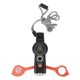 thumbnail image 4 of 7 in 1 Emergency LED Light Thermometer Compass Multi Function Whistle for Hiking Climbing Orange-SaoZ, 4 of 5