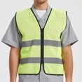 thumbnail image 4 of CHUMUD Men's High Visibility Safety Vest, Waistcoat Vest Grey Reflective Strips Traffic Clothes for Adult, One Size, 4 of 9