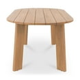 thumbnail image 3 of Moe's Home Collection Delta Oval Outdoor Dining Table Natural Wood Dining Tables, 3 of 6