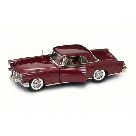 - 1956 Lincoln Continental Mark II, Burgundy - Road Signature 20078BG - 1/18 Scale Diecast Model Toy Car