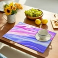 thumbnail image 2 of Placemat Abstract Ombre Placemats for Dining Table Colorful Fluid Washable Table Mats for Party Kitchen Dining Decoration, 2 of 7