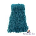thumbnail image 3 of Mardi Gras Krewe Turquoise Blue Mardi Gras Beads, 33 Inch, 72 Necklaces - 6 Dozen, 3 of 7
