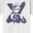 thumbnail image 3 of Arcane League Of Legends Jinx Adult White Crew Neck Short Sleeve T-shirt-XS, 3 of 3