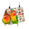 thumbnail image 3 of Parrot Hammock Snuggle Happy Hut Hanging Canvas Tent Bed Cave House Small Animal Hideaway for Hamster Budgie Conure L, 3 of 4