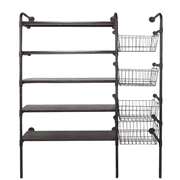 Boutique Vintage Outrigger System Kit 3 - Vintage Look Sleek Closet Kit - Elegant Wall Closet Mounted Storage Kit - Spacious and Space Saving Retail Display - Perfect Clothing Rack for Wall Display