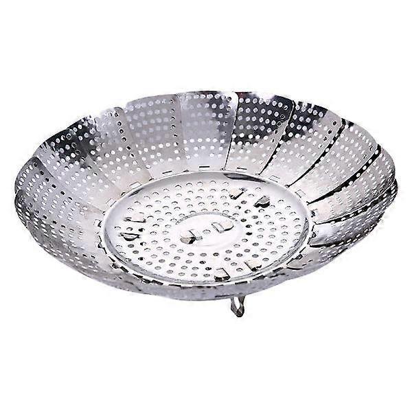 Vegetable Steamer, Collapsible Vegetable Steamer with 4 Stainless Steel Legs, Diameter 14-23cm, for Cooking Vegetables and