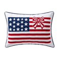 thumbnail image 2 of Funda de Cojín Patriótica con Diseño de Lazo y Bandera – Funda de Almohada Lumbar Decorativa para El Día de La Independencia, Decoración Del Hogar y Uso Festivo En Interiores y Exteriores., 2 of 6