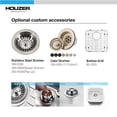 thumbnail image 3 of TRADTIONAL DUAL-BASIN LAYOUT - This Classic Double Bowl Design provides ample space for various kitchen activities, allowing you to prep ingredients in one sink while conveniently stacking dirty dish, 3 of 8