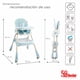 thumbnail image 5 of Silla Alta D´Bebe Eat & Rock Azul, 5 of 5