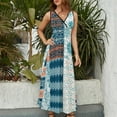 thumbnail image 4 of The Blue Tribe Pattern Design Sleeveless Dress Summer Clothes for Women Women's Clothing 2025, 4 of 7