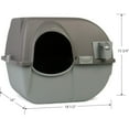 thumbnail image 2 of Omega Paw NRA15 Self Cleaning Litter Box Regular Size,Grey, 2 of 6