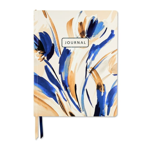 Pen+Gear Softcover 9.5"x7.5" Journal, 240 College-Ruled Pages, Abstract Flowers