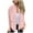 Pink, variant on Hjlmsx Wool Pea Coat for Women Stand Collar Zip Up Lightweight Jackets Fall WInter Casual Long Sleeve Open Front Outwear Trench Coat with Pockets Brown XXL