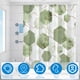 thumbnail image 5 of Dznils Cortina de Ducha de Tela Geométrica Verde Salvia, Cortina de Baño Abstracta Moderna con Ganchos, 72" x 72", 5 of 10