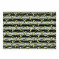 thumbnail image 1 of Indie Cutting Board, Pattern with Horizontal Stripes and Banana Tropical Fruits Exotic Tasty Food, Decorative Tempered Glass Cutting and Serving Board, Small Size, Black White Yellow, by Ambesonne, 1 of 1