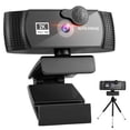 thumbnail image 1 of Miulika Webcam 1080p w/ Noise-Cancelling Microphone Privacy Protection USB for Gaming 2K, 1 of 9