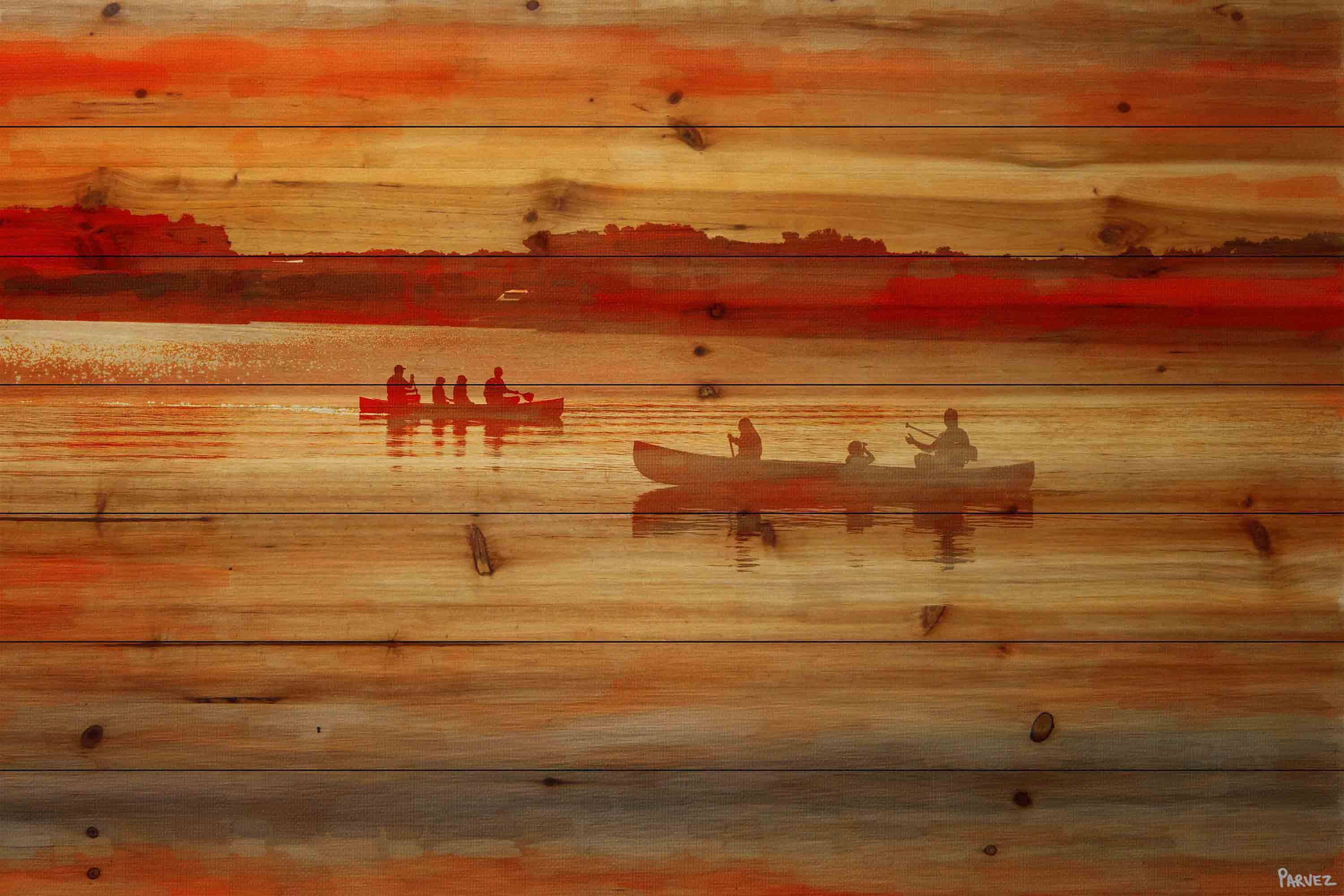 Parvez Taj Lake Lavielle Pinewood Wall Art, 20" x 30"